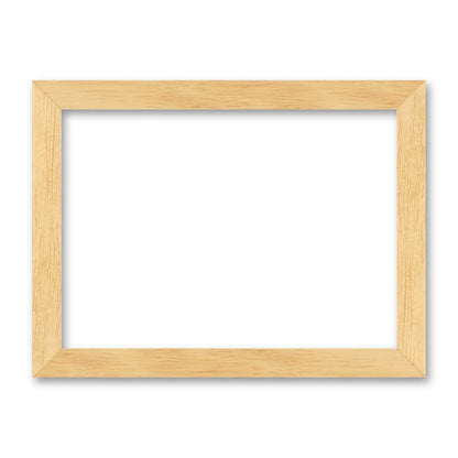 La cornice grezza 13×18 cm di traverso su fondo bianco