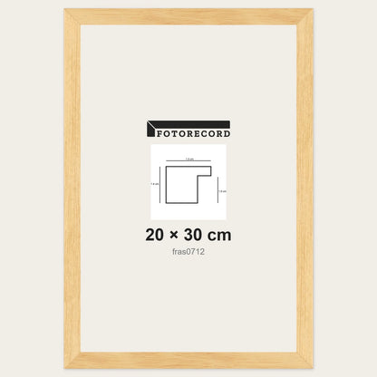 Cornici grezze fai-da-te 20x30 cm — Profilo piatto 15x14 mm