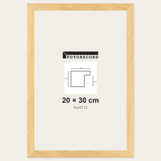 Cornici grezze fai-da-te 20x30 cm — Profilo piatto 15x14 mm