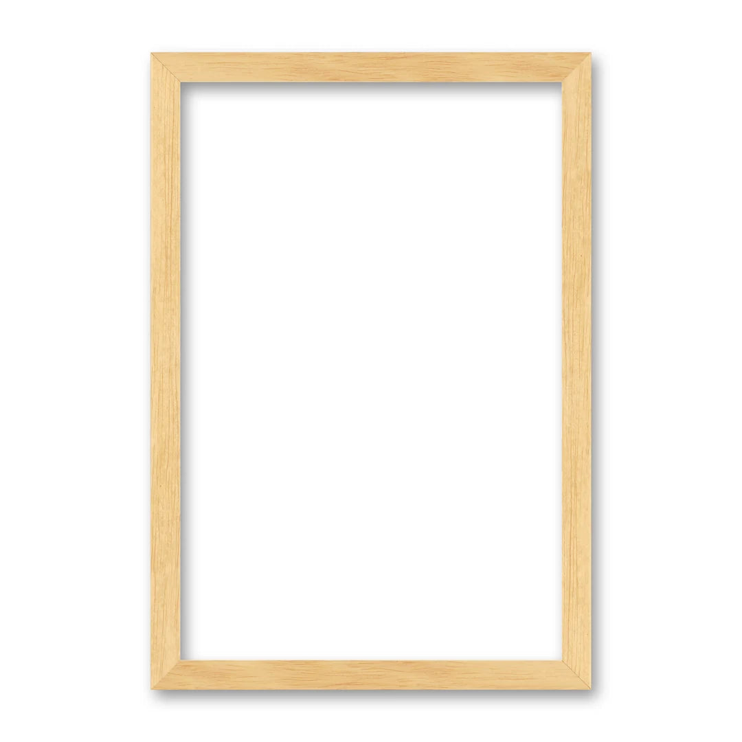 La cornice grezza 20×30 cm su fondo bianco