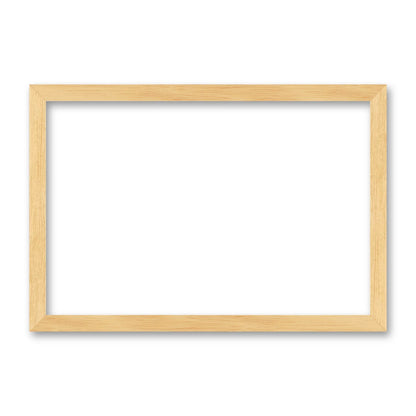 La cornice grezza 20×30 cm di traverso su fondo bianco