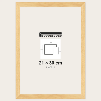 Cornici grezze fai-da-te 21x30 cm — Profilo piatto 15x14 mm