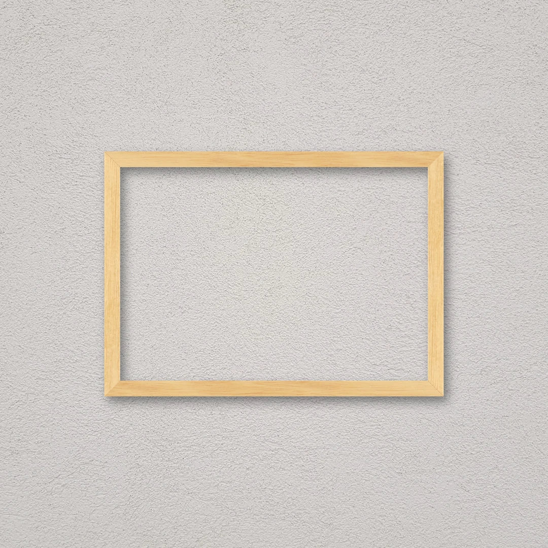 La cornice grezza 21×30 cm a parete di traverso: la cornice pronta per la tua immagine