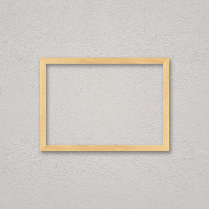 La cornice grezza 21×30 cm a parete di traverso: la cornice pronta per la tua immagine