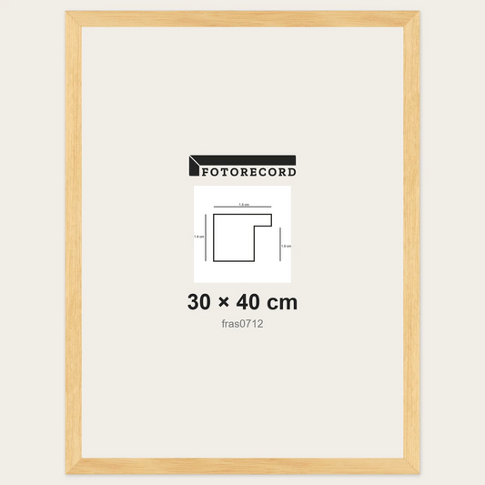 Cornici grezze fai-da-te 30x40 cm — Profilo piatto 15x14 mm