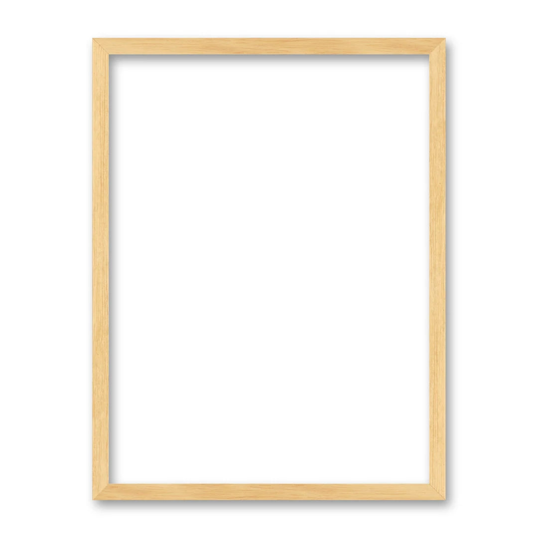 La cornice grezza 30×40 cm su fondo bianco