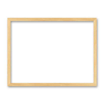 La cornice grezza 30×40 cm di traverso su fondo bianco