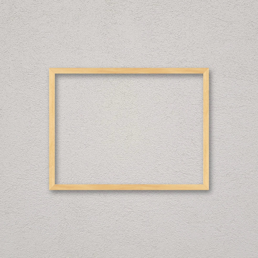 La cornice grezza 30×40 cm a parete di traverso: la cornice pronta per la tua immagine