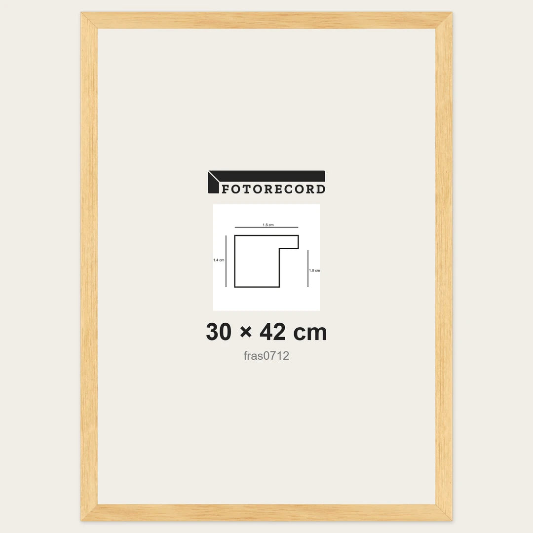 Cornici grezze fai-da-te 30x42 cm — Profilo piatto 15x14 mm