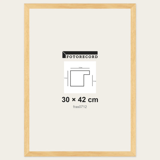 Cornici grezze fai-da-te 30x42 cm — Profilo piatto 15x14 mm