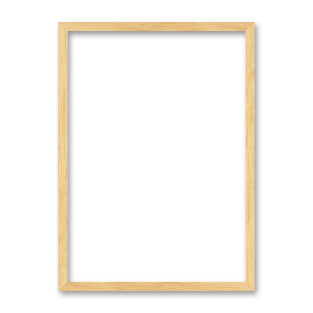La cornice grezza 30×42 cm su fondo bianco