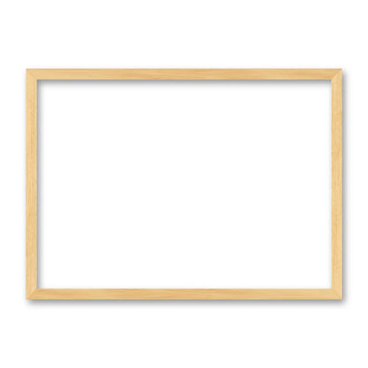 La cornice grezza 30×42 cm di traverso su fondo bianco