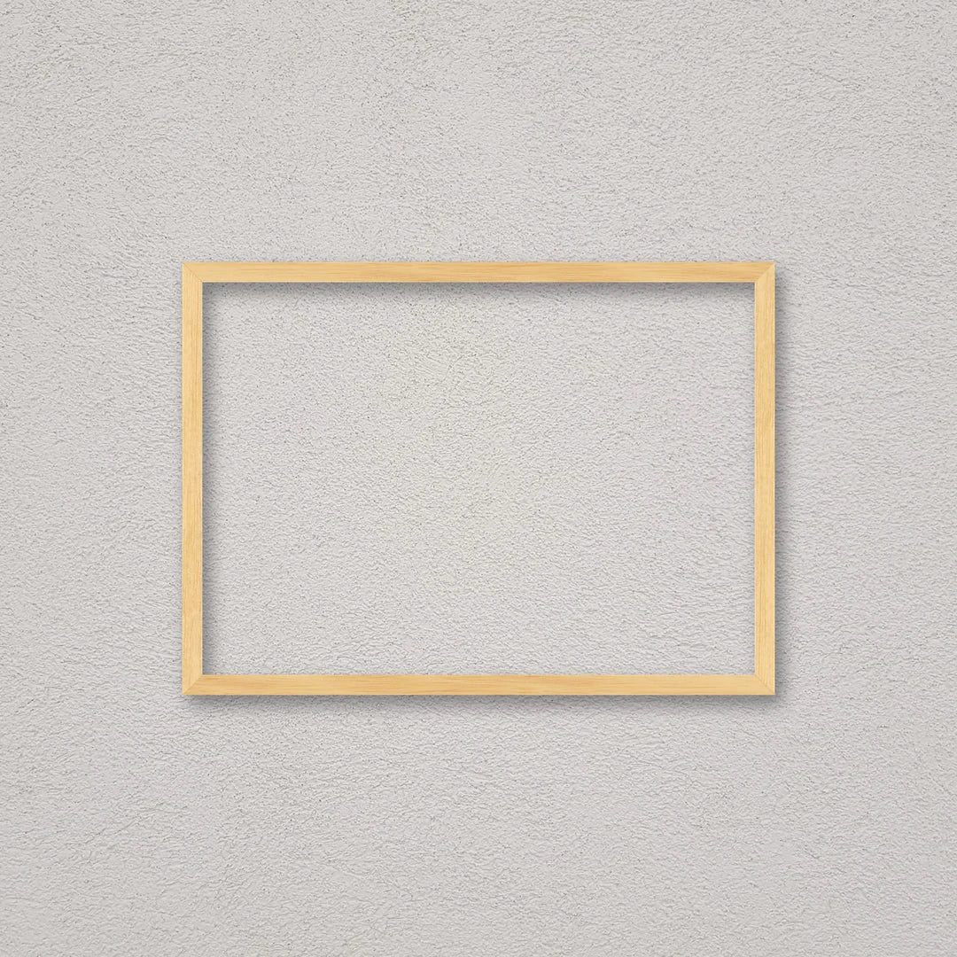 La cornice grezza 30×42 cm a parete di traverso: la cornice pronta per la tua immagine