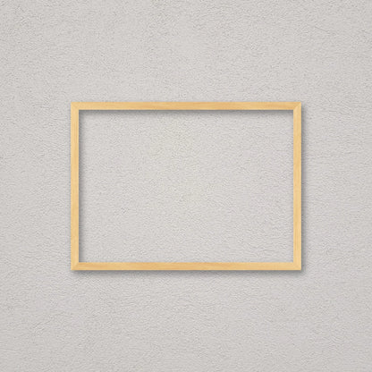 La cornice grezza 30×42 cm a parete di traverso: la cornice pronta per la tua immagine