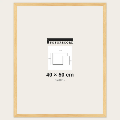 Cornici grezze fai-da-te 40x50 cm — Profilo piatto 15x14 mm