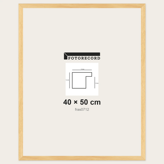 Cornici grezze fai-da-te 40x50 cm — Profilo piatto 15x14 mm