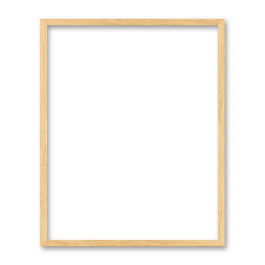 La cornice grezza 40×50 cm su fondo bianco