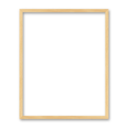 La cornice grezza 40×50 cm su fondo bianco