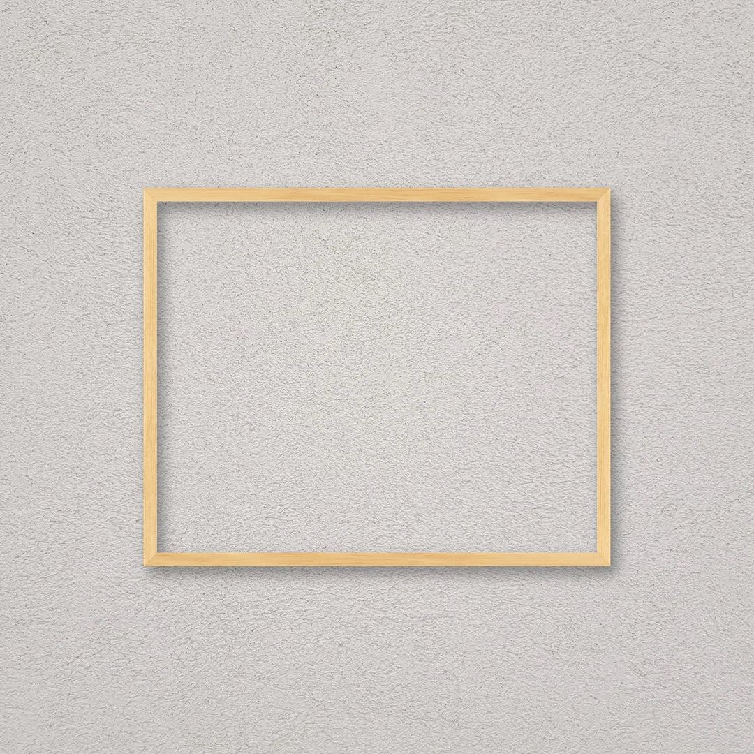 La cornice grezza 40×50 cm a parete di traverso: la cornice pronta per la tua immagine