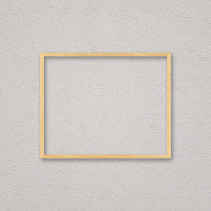 La cornice grezza 40×50 cm a parete di traverso: la cornice pronta per la tua immagine