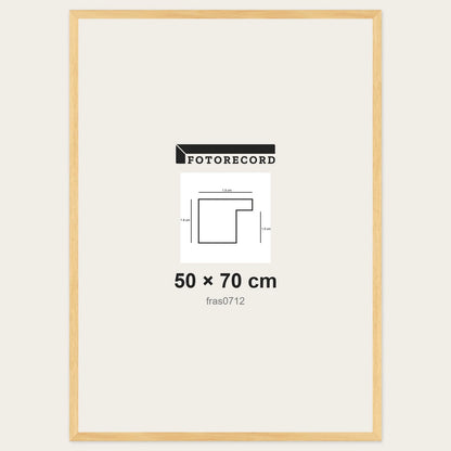 Cornici grezze fai-da-te 50x70 cm — Profilo piatto 15x14 mm
