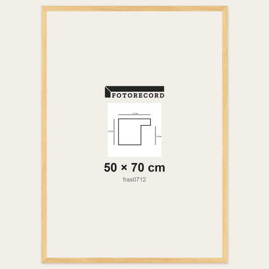 Cornici grezze fai-da-te 50x70 cm — Profilo piatto 15x14 mm