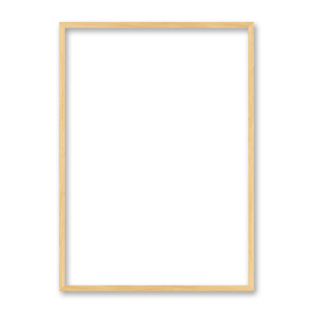 La cornice grezza 50×70 cm su fondo bianco