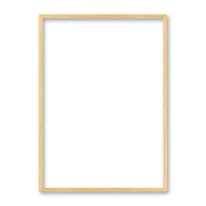 La cornice grezza 50×70 cm su fondo bianco