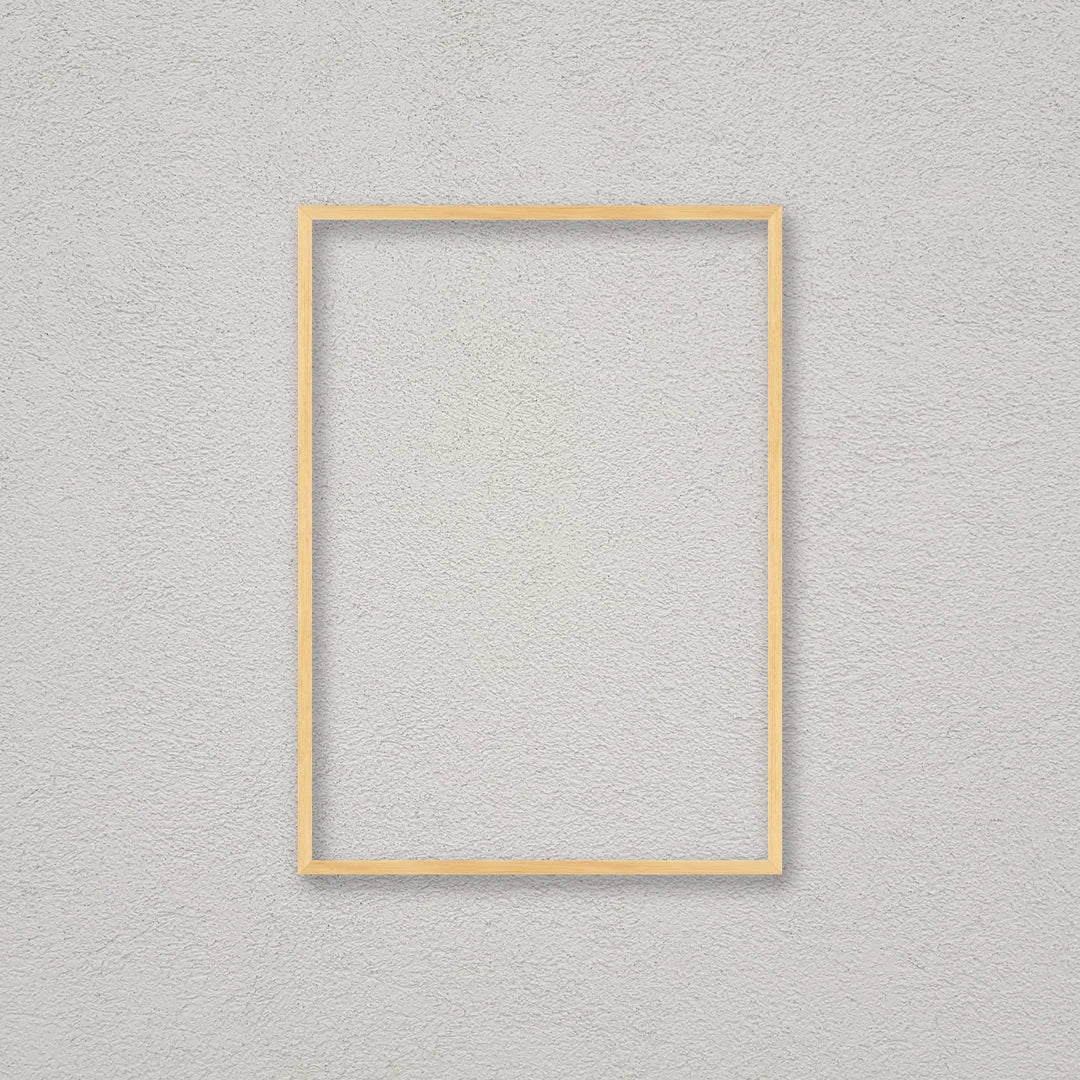 La cornice grezza 50×70 cm a parete: la cornice pronta per la tua immagine