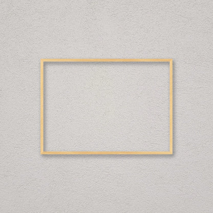 La cornice grezza 50×70 cm a parete di traverso: la cornice pronta per la tua immagine