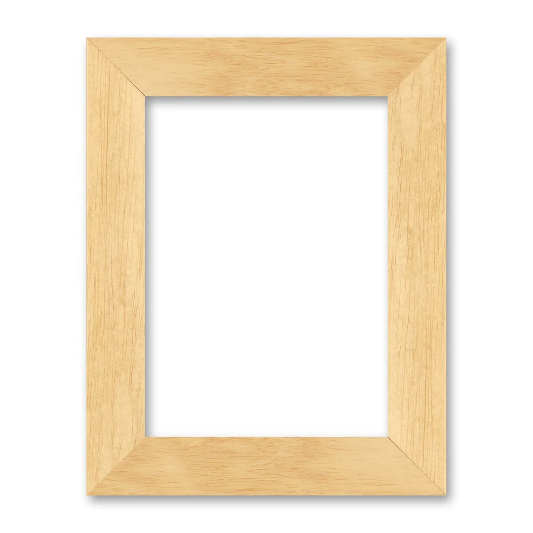 La cornice grezza 13×18 cm su fondo bianco