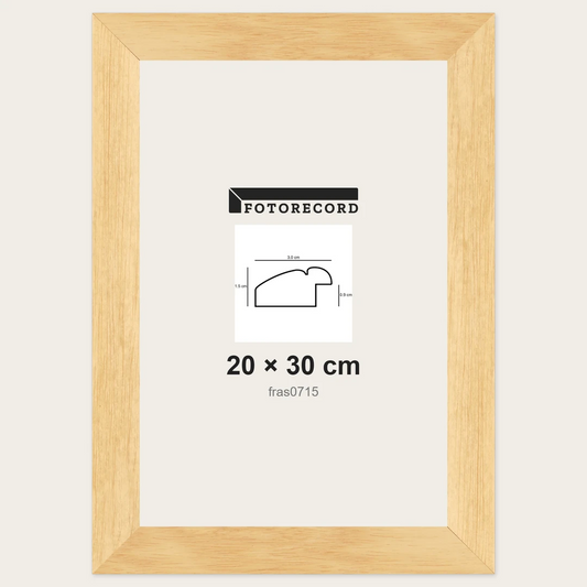 Cornici grezze fai-da-te 20x30 cm — Profilo piatto 30x15 mm