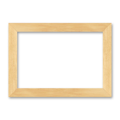La cornice grezza 20×30 cm di traverso su fondo bianco