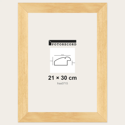 Cornici grezze fai-da-te 21x30 cm — Profilo piatto 30x15 mm