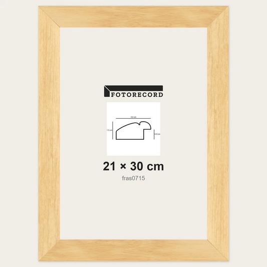 Cornici grezze fai-da-te 21x30 cm — Profilo piatto 30x15 mm