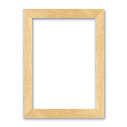 La cornice grezza 21×30 cm su fondo bianco
