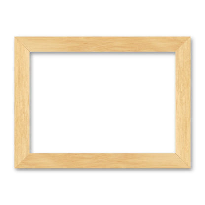 La cornice grezza 21×30 cm di traverso su fondo bianco