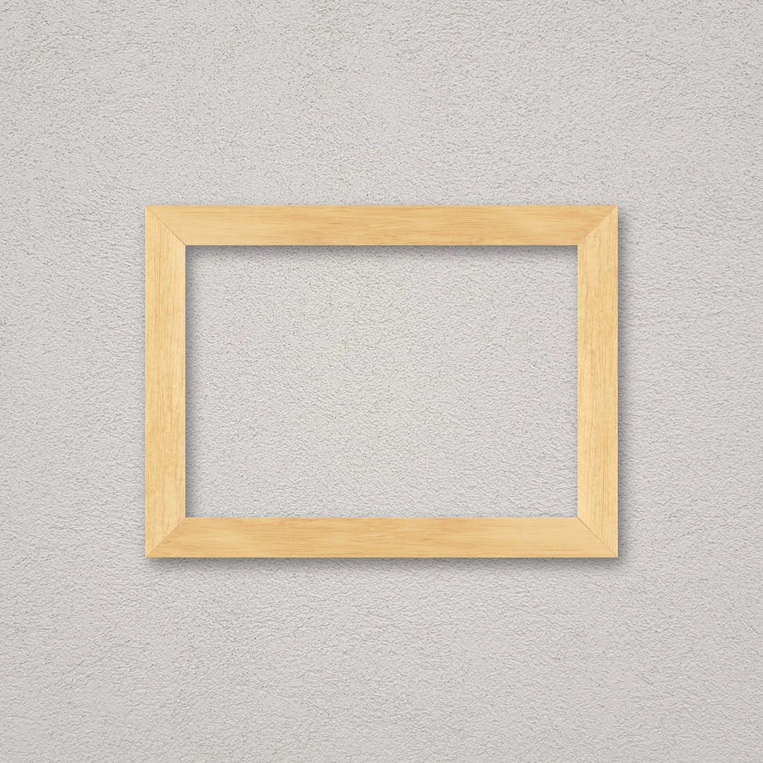 La cornice grezza 21×30 cm a parete di traverso: la cornice pronta per la tua immagine