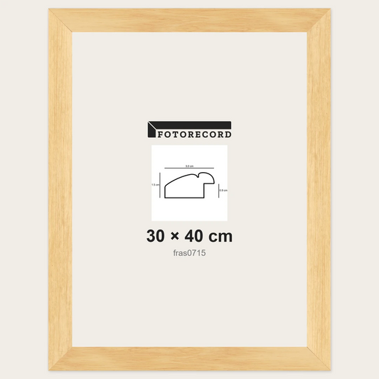 Cornici grezze fai-da-te 30x40 cm — Profilo piatto 30x15 mm