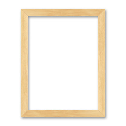 La cornice grezza 30×40 cm su fondo bianco