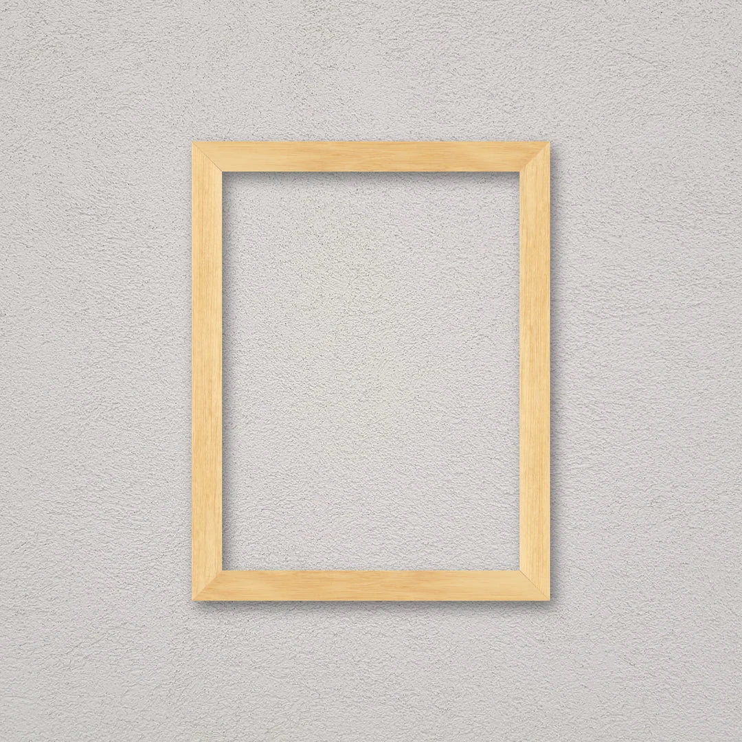 La cornice grezza 30×40 cm a parete: la cornice pronta per la tua immagine
