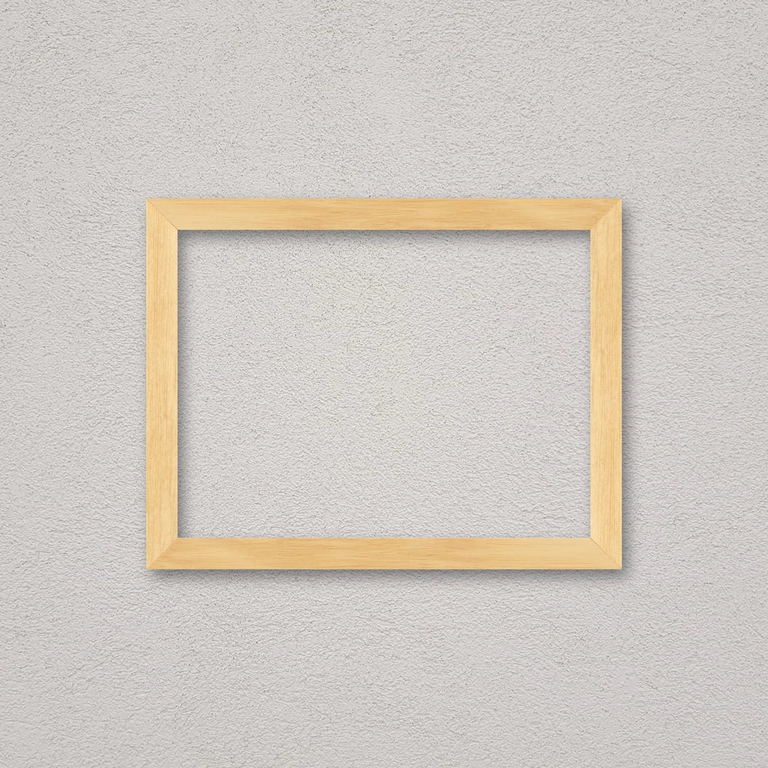 La cornice grezza 30×40 cm a parete di traverso: la cornice pronta per la tua immagine