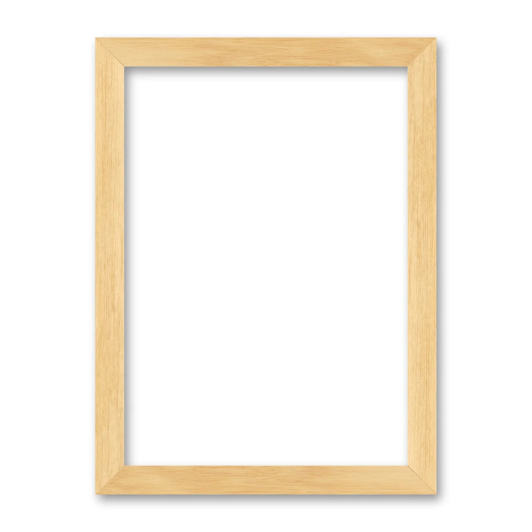 La cornice grezza 30×42 cm su fondo bianco