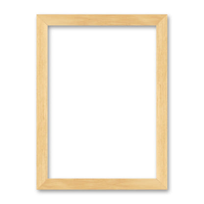 La cornice grezza 30×42 cm su fondo bianco
