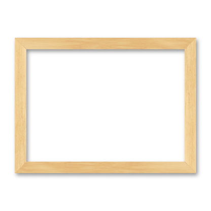La cornice grezza 30×42 cm di traverso su fondo bianco