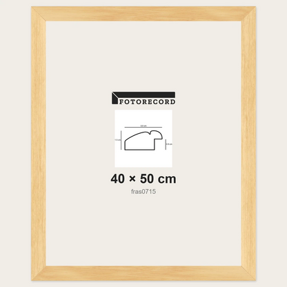 Cornici grezze fai-da-te 40x50 cm — Profilo piatto 30x15 mm