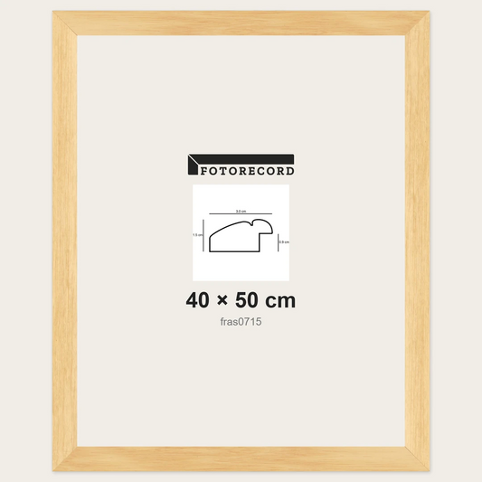 Cornici grezze fai-da-te 40x50 cm — Profilo piatto 30x15 mm