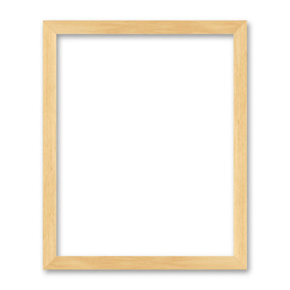 La cornice grezza 40×50 cm su fondo bianco