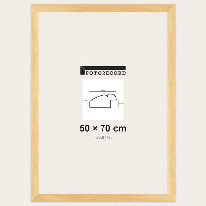 Cornici grezze fai-da-te 50x70 cm — Profilo piatto 30x15 mm