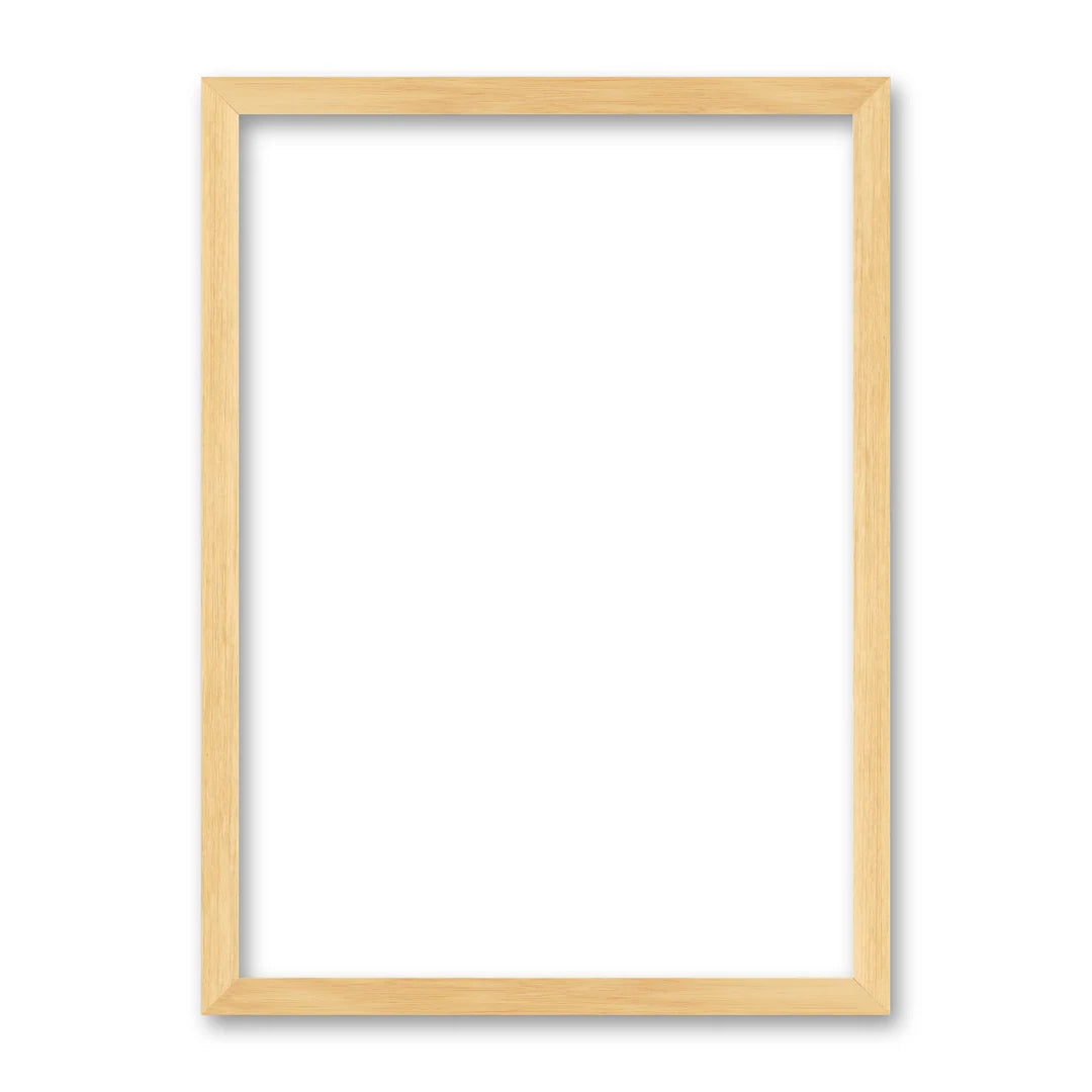 La cornice grezza 50×70 cm su fondo bianco